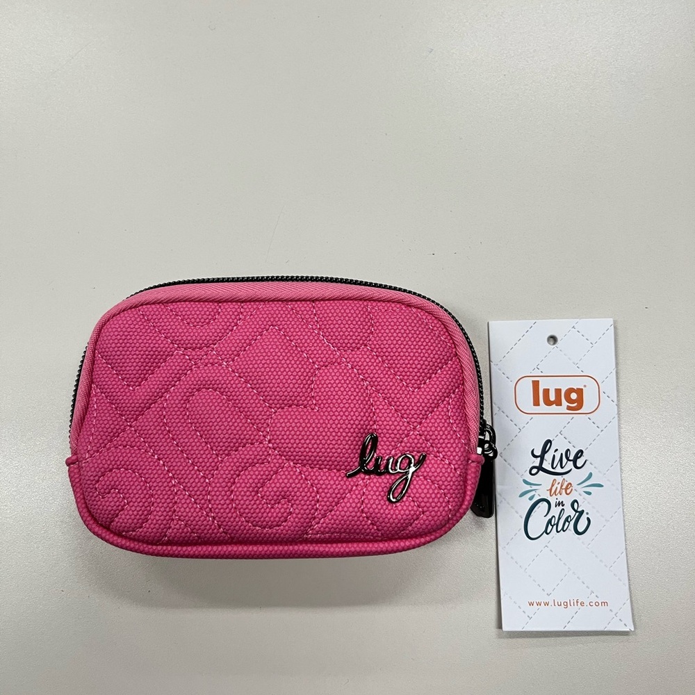 Lug Pink Quilted Accessory Pouch
NWT